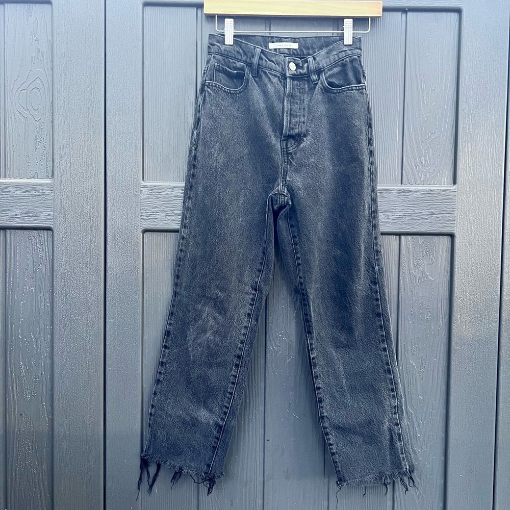 PacSun Eco Black High Waisted Straight Leg Jeans size 24